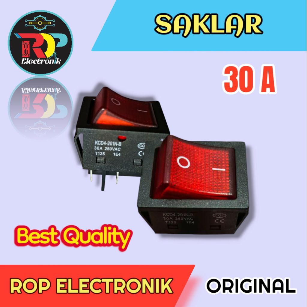 Saklar 4 Pin 30 Ampere Kualitas Bagus