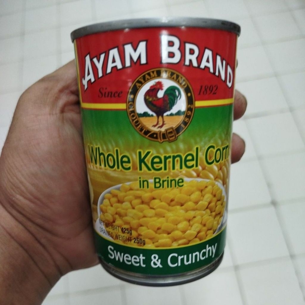 

AYAM BRAND WHOLE KERNEL CORN IN WATER 425 G
