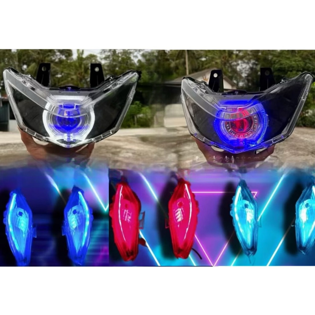 LAMPU BILED BEAT NEW DELUX STREET 2020-2024 KOMPLIT LAMPU SEIN SEN ALIS RUNNING