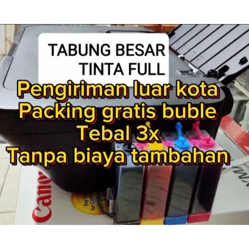 Printer baru canon E410 infus all in one full tinta
