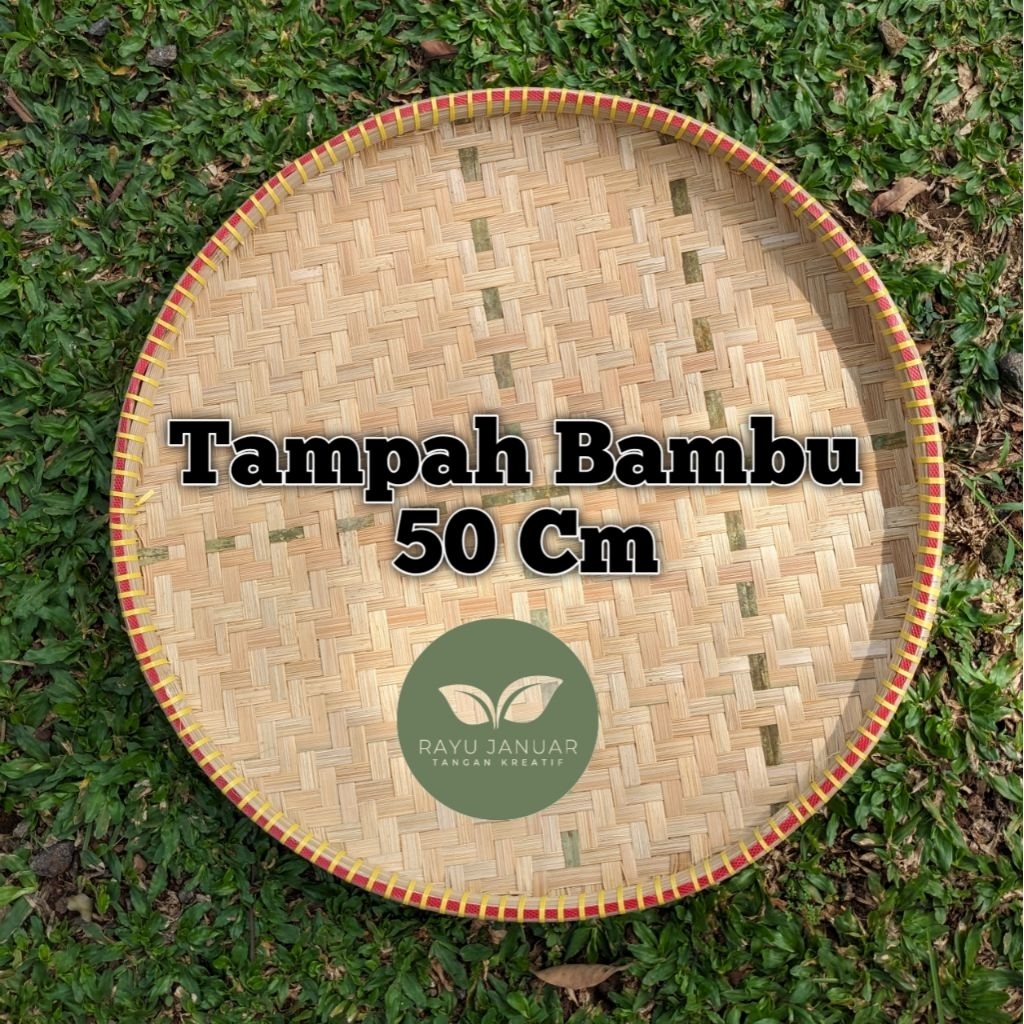 Tampah Bambu 50 cm Nyiru Bambu Tampah Anyaman Bambu