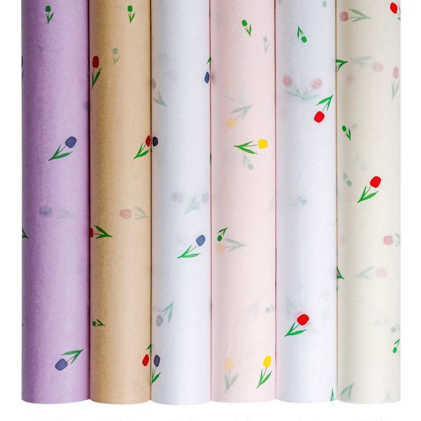 

Kertas Buket Bunga Flower Wrapping Tulip Cellophane Waterproof Ecer Lembaran KB6179