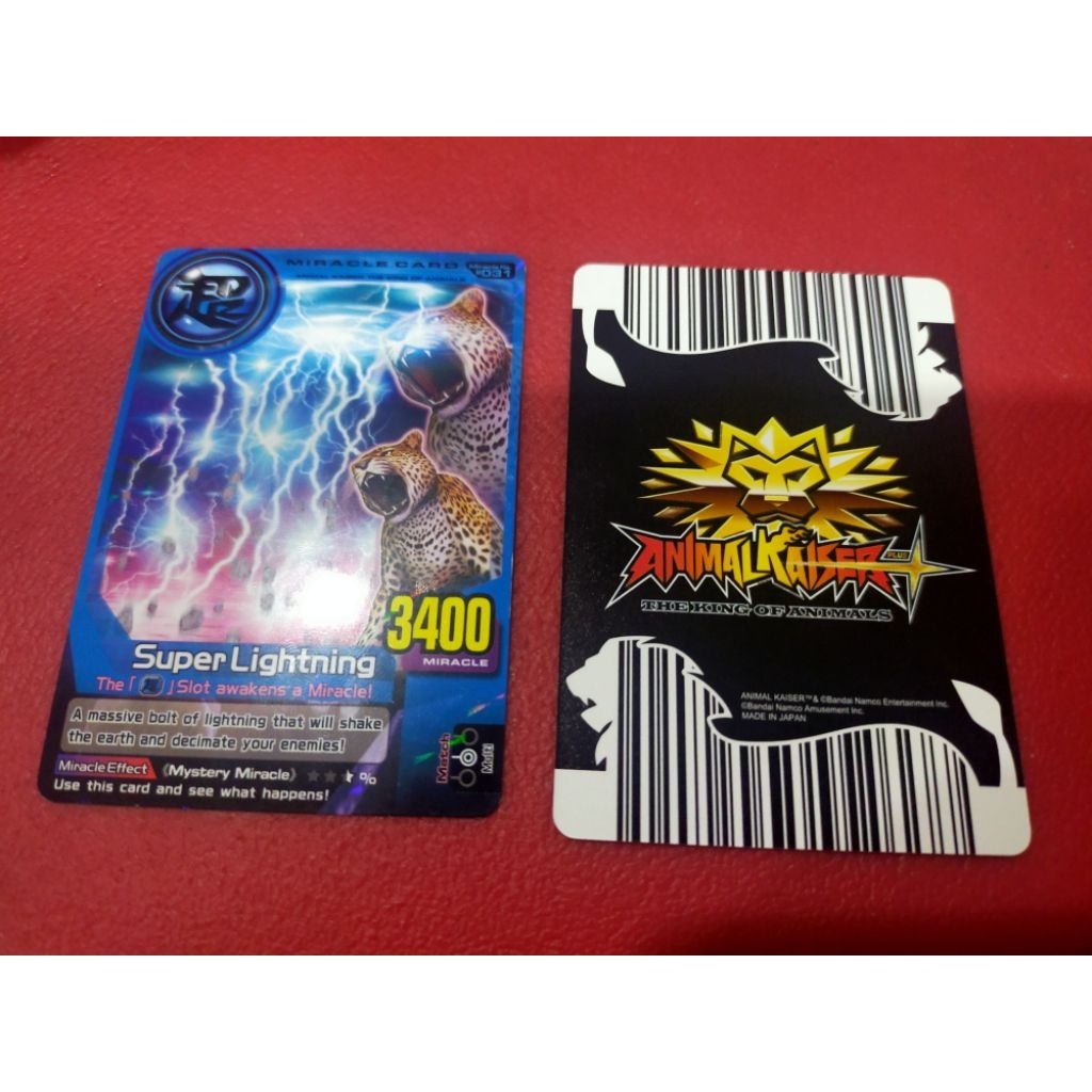 kartu animal kaiser dari mesin ver. 2 made in japan. super lighting, dark scorpion