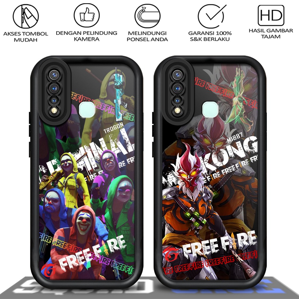 Case Premium Compatible For VIVO Y19 Y5S U3 U20 Z5i  Motif [ FF  ]  Casing Softcase Glossy Anti jamu