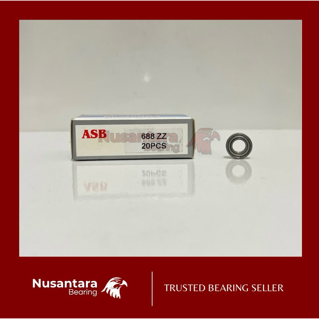 BEARING 688 ZZ / 688ZZ ( Tutup Besi ) ASB ASLI