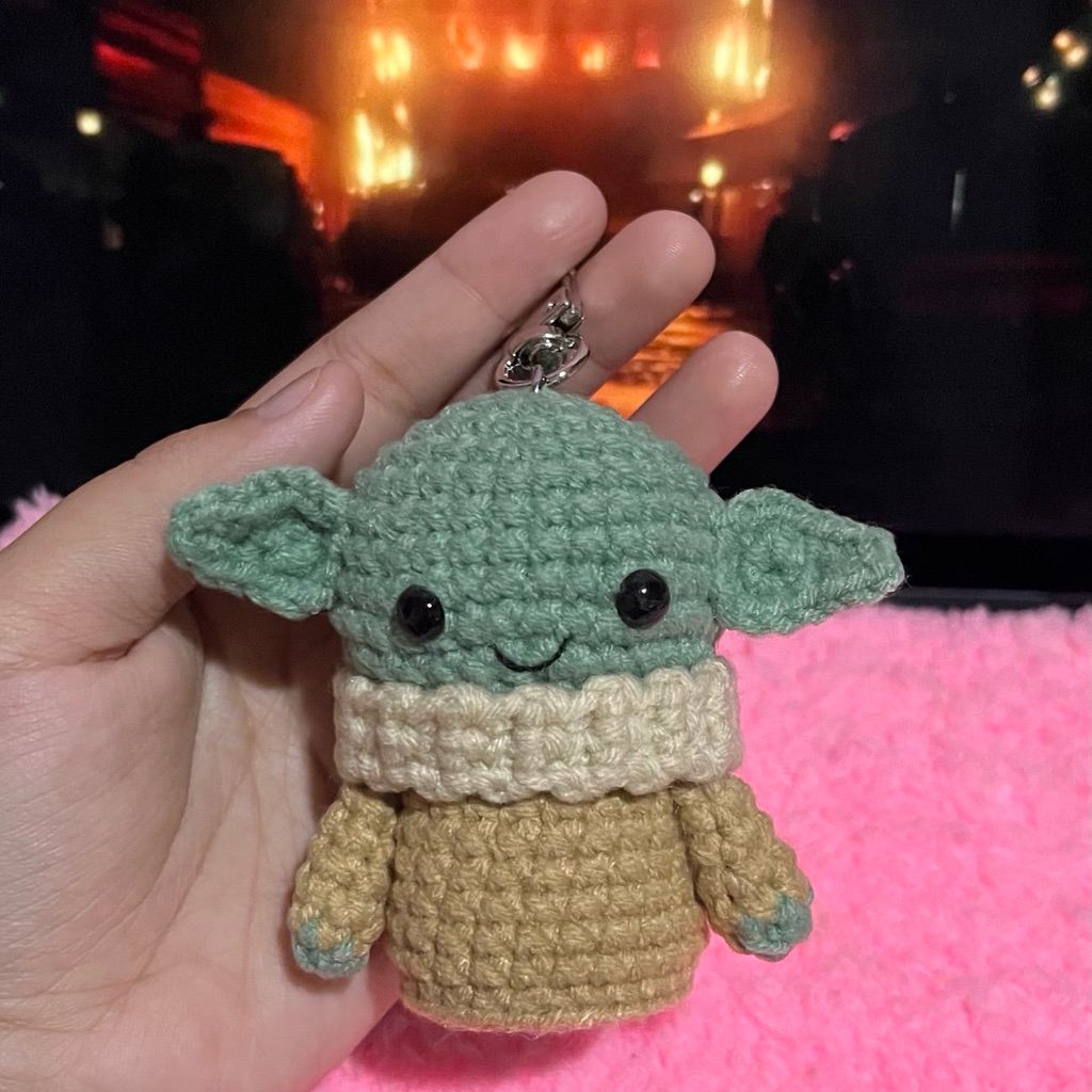 [owianacrafts] Crochet Baby Yoda - Gantungan Kunci Baby Yoda