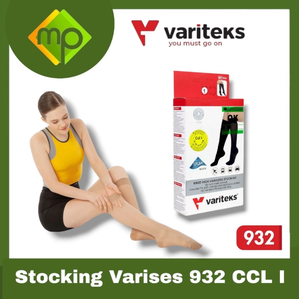 Variteks 932 Stocking Varises Kompresi Ringan CCL 1  Jari Tertutup