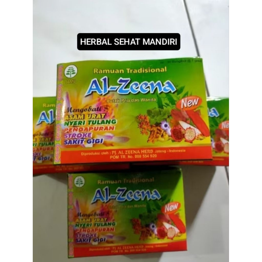 

AL ZEENA SERBUK ISI 30 BUNGKUS 7 GRAM ASAM URAT