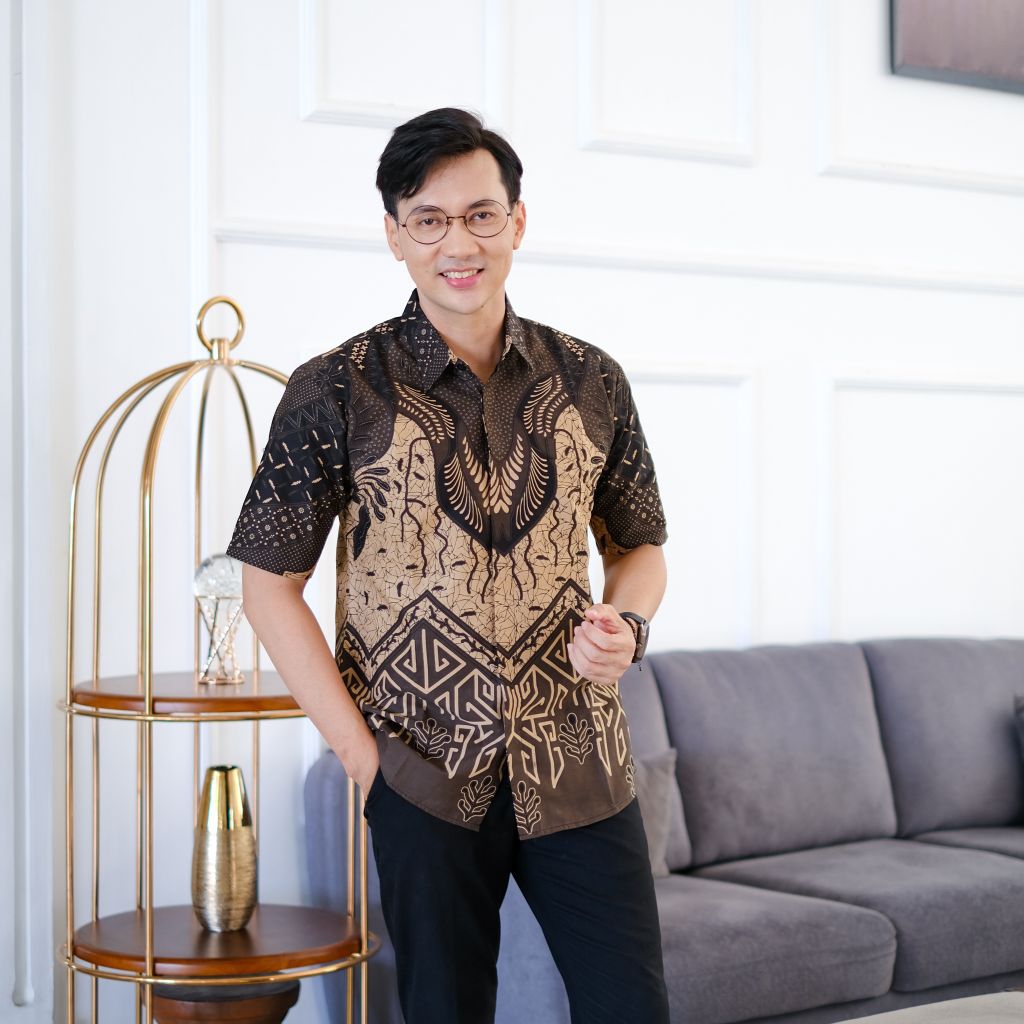 BATIK BOLO DEWO Motif Peksi CLBK,Hem Atasan Kemeja Baju Batik Pria