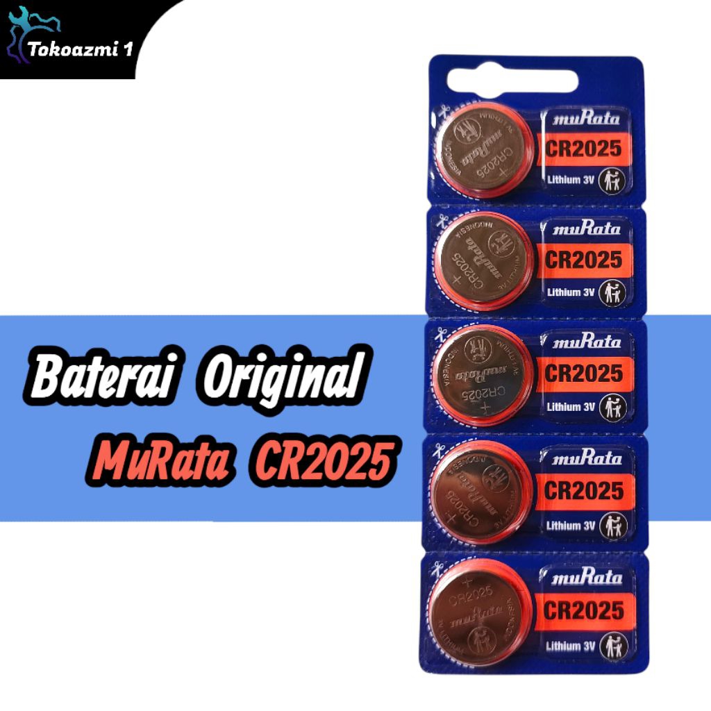 Baterai CR2025 Murata 3V Original Lithium Battery CR 2025