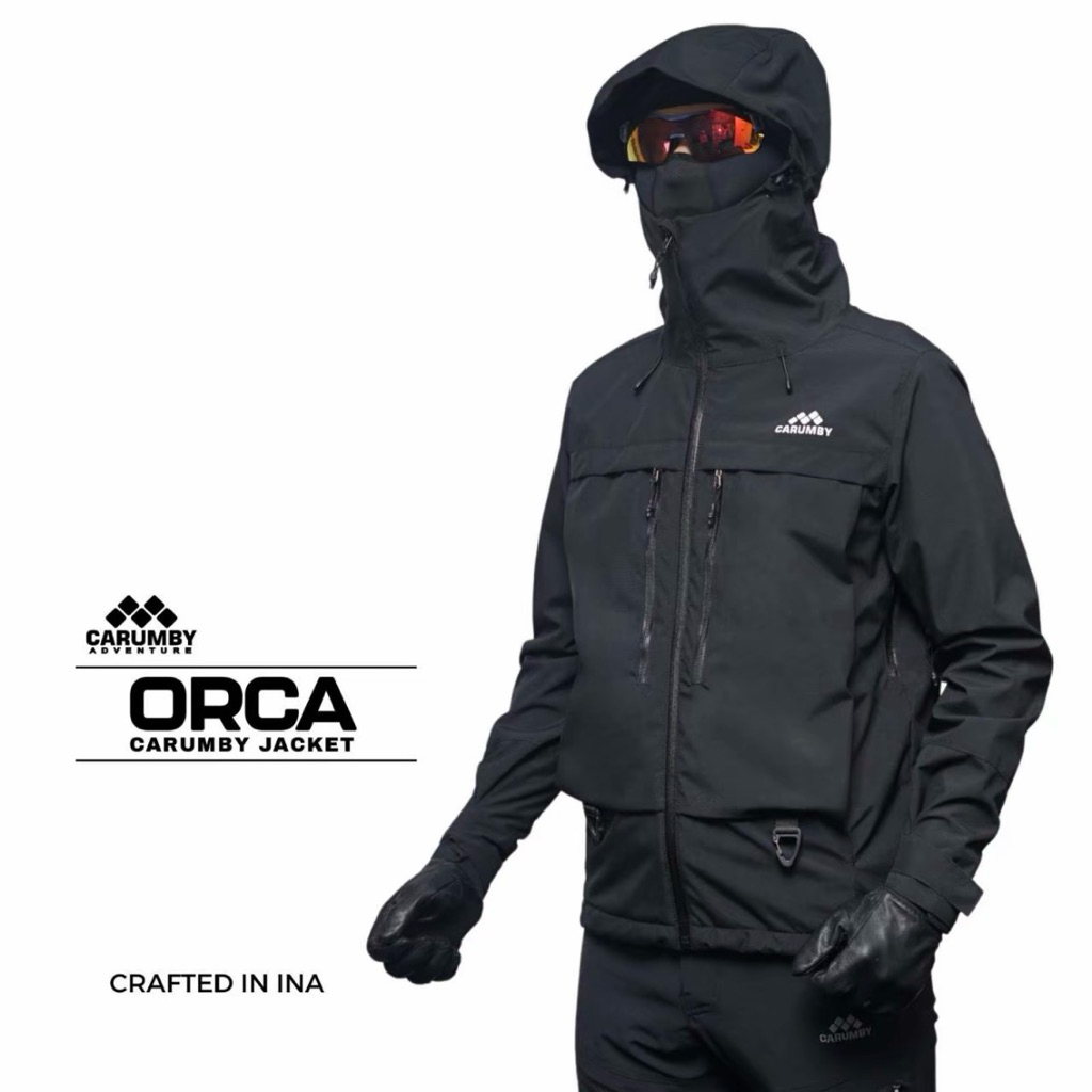 Jaket Gunung Gorpcore Carumby Orca, Drizzle, Moonson dan Aoki Waterproof 100% Original BNWT