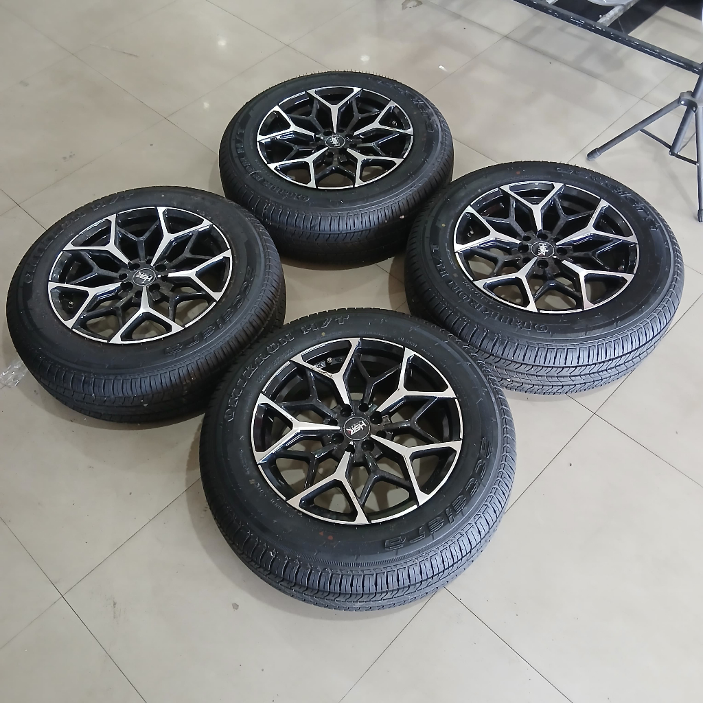 velg/pelek mobil second hsr ring17 baut4x114/100 cocok buat avanza,agya,dll