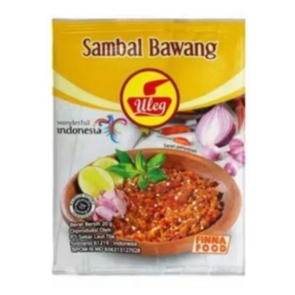 

Finna Sambal Uleg Bawang 18gr ( Harga per 1 pcs )