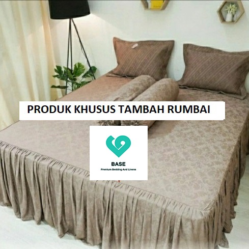 Biaya Tambah Rumbai Sprei Tencel80s Jacquard 80s Letter U - Belum termasuk sprei