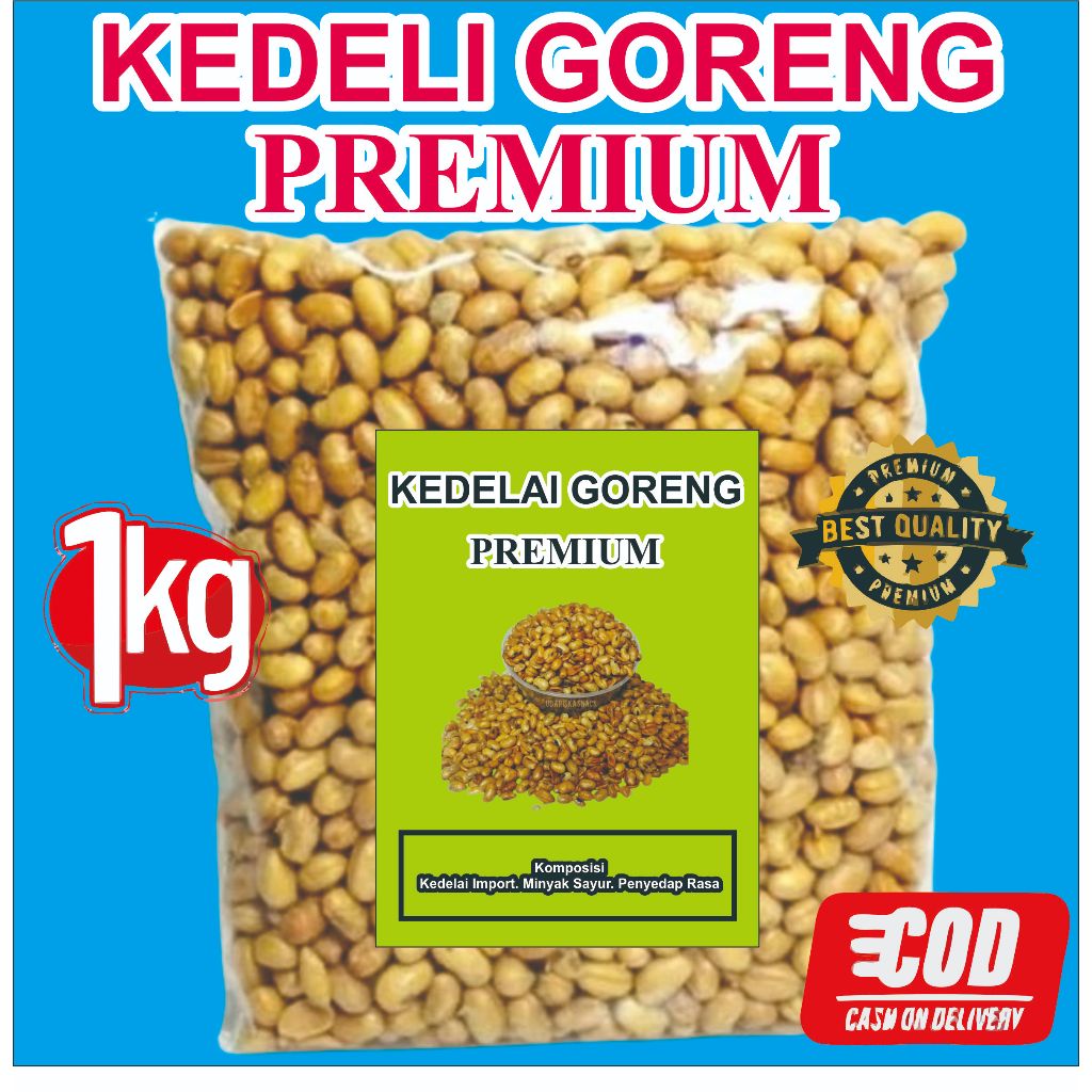 

Kacang Kedelai Goreng Renyah 1Kg Kualitas Super Premium Kedele Cocok Untuk Taburan Bubur Ayam Soto Dan Lain Lain