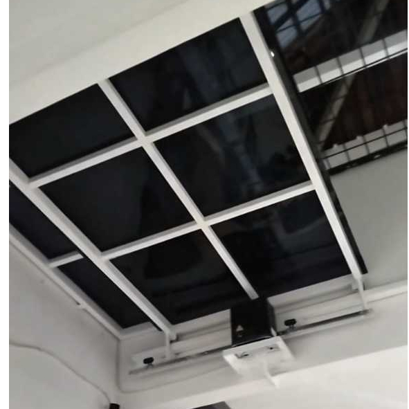 kanopi sleding tutup buka otomatis dengan mesin atap solarflat gratis survei se jabodetabek