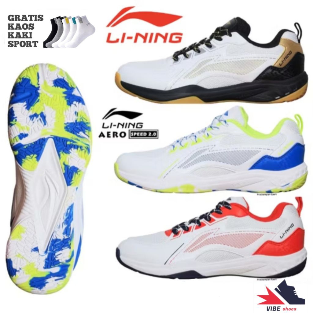 LI-NING AERO SPEED 2.0 badminton shoes-sepatu badminton original li-ning