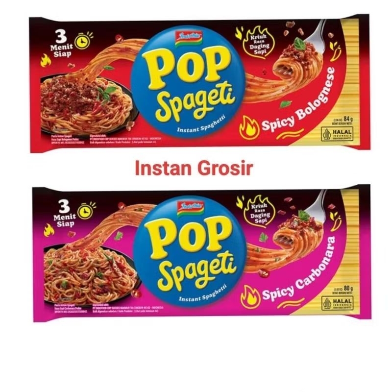 

Indomie Pop Spageti Spicy Carbonara & Spicy Bolognese All Variant