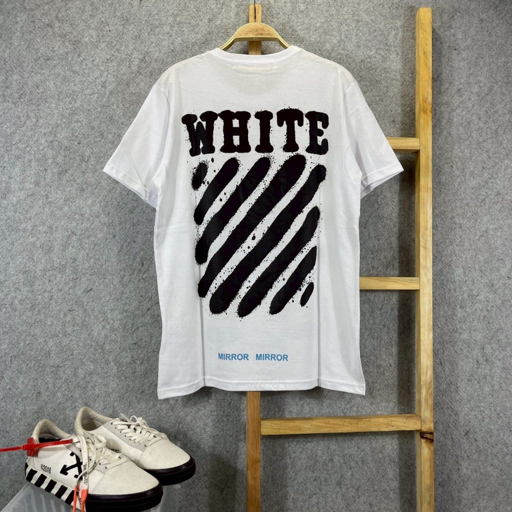 KAOS T-SHIRT VIRGIL ABLOH DIAGOAN SPRAY WHITE