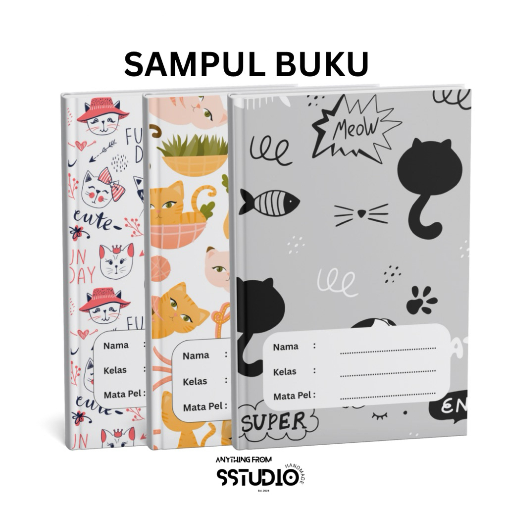 

Sampul Buku Tulis Karakter Kucing by SStudio