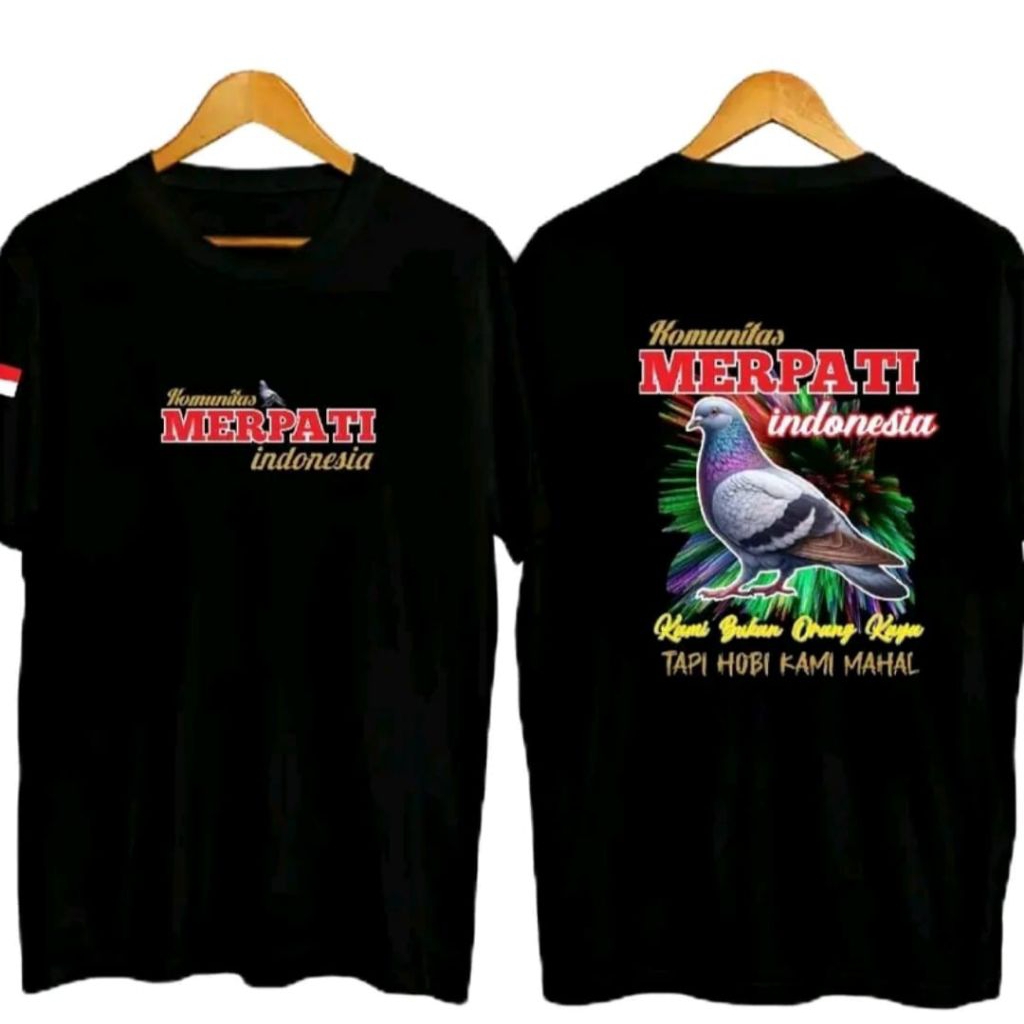Kaos Hitam Komunitas Merpati Indonesia
