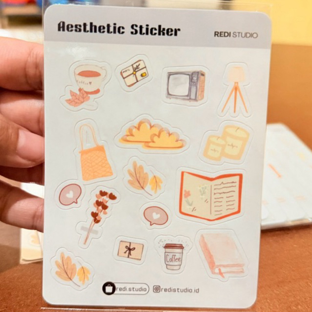 

[REDISTUDIO] STIKER AESTHETIC KAWAII HOLOGRAM LUCU STICKER KAWAII ANTI AIR WATERPROOF CUSTOM