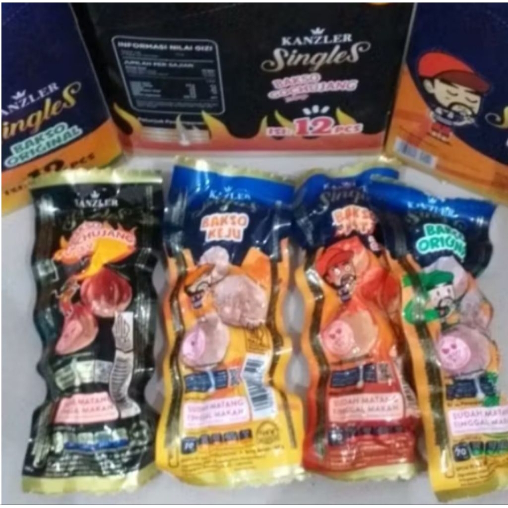 

Bakso Kanzler 1Box isi 12pcs 48gr