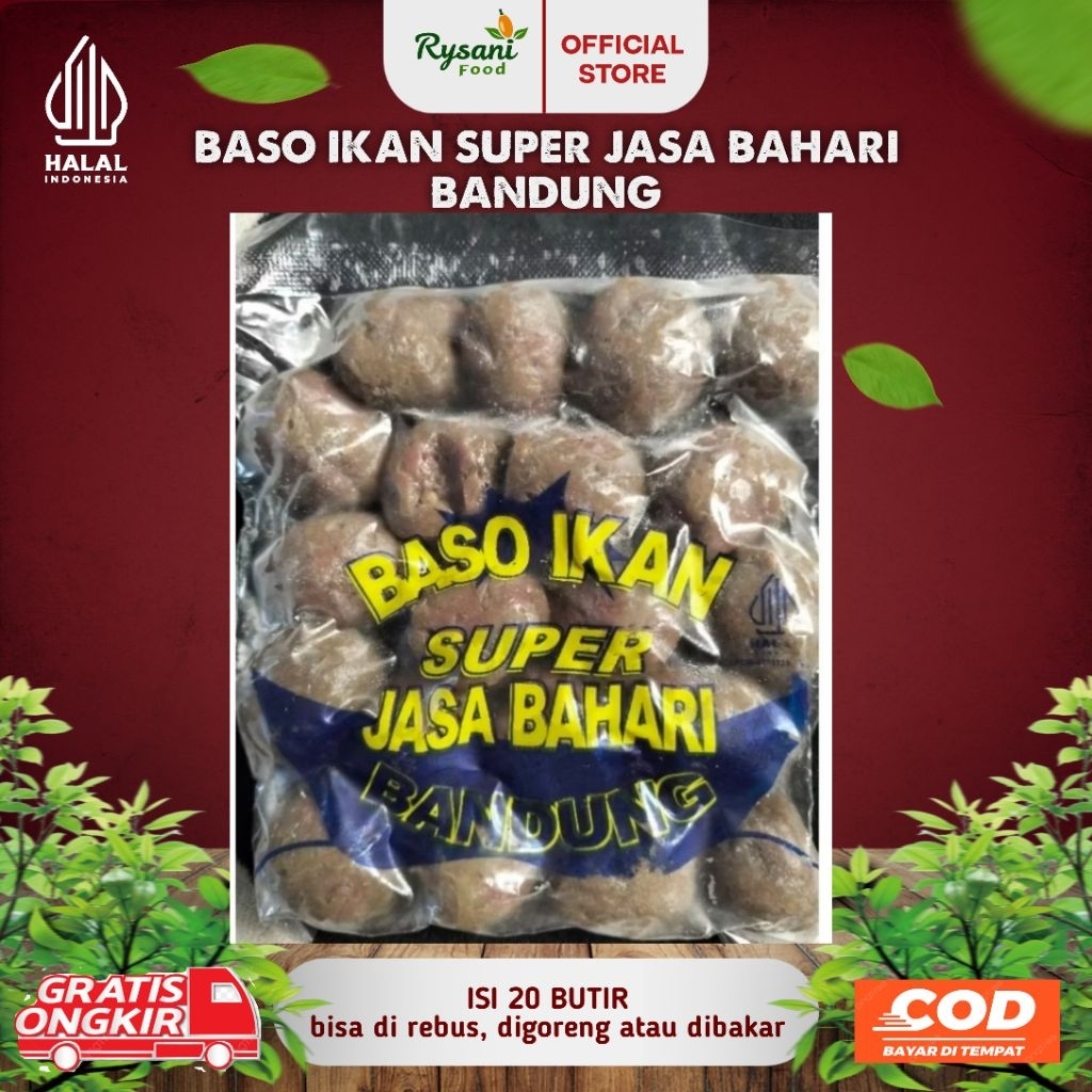 

BASO IKAN SUPER JASA BAHARI BANDUNG # 200 Gram ISI 20 # ENAK GURIH