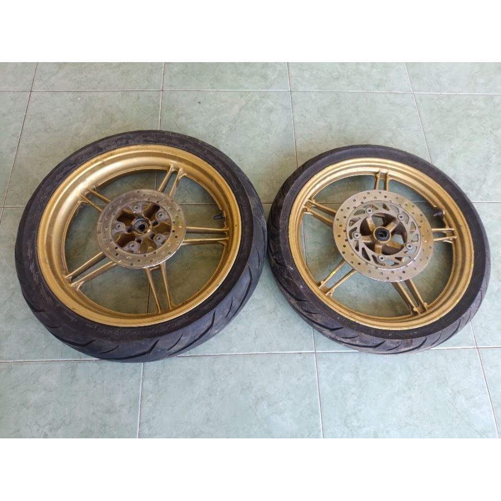 VELG MX KING ORIGINAL COPOTAN SET CAKRAM TANPA BAN