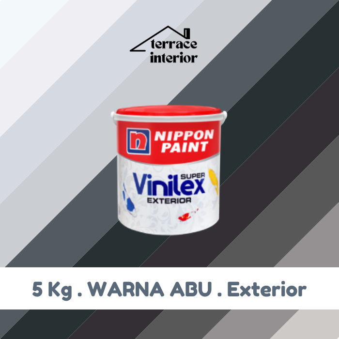 Cat Tembok Vinilex Exterior Abu 5 Kg