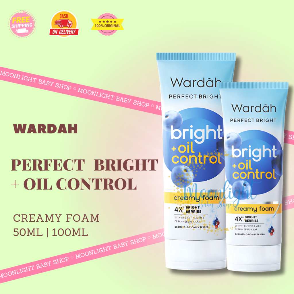 Wardah Perfect Bright Creamy Foam Brightening+Oil Control | Sabun Cuci Muka Wardah