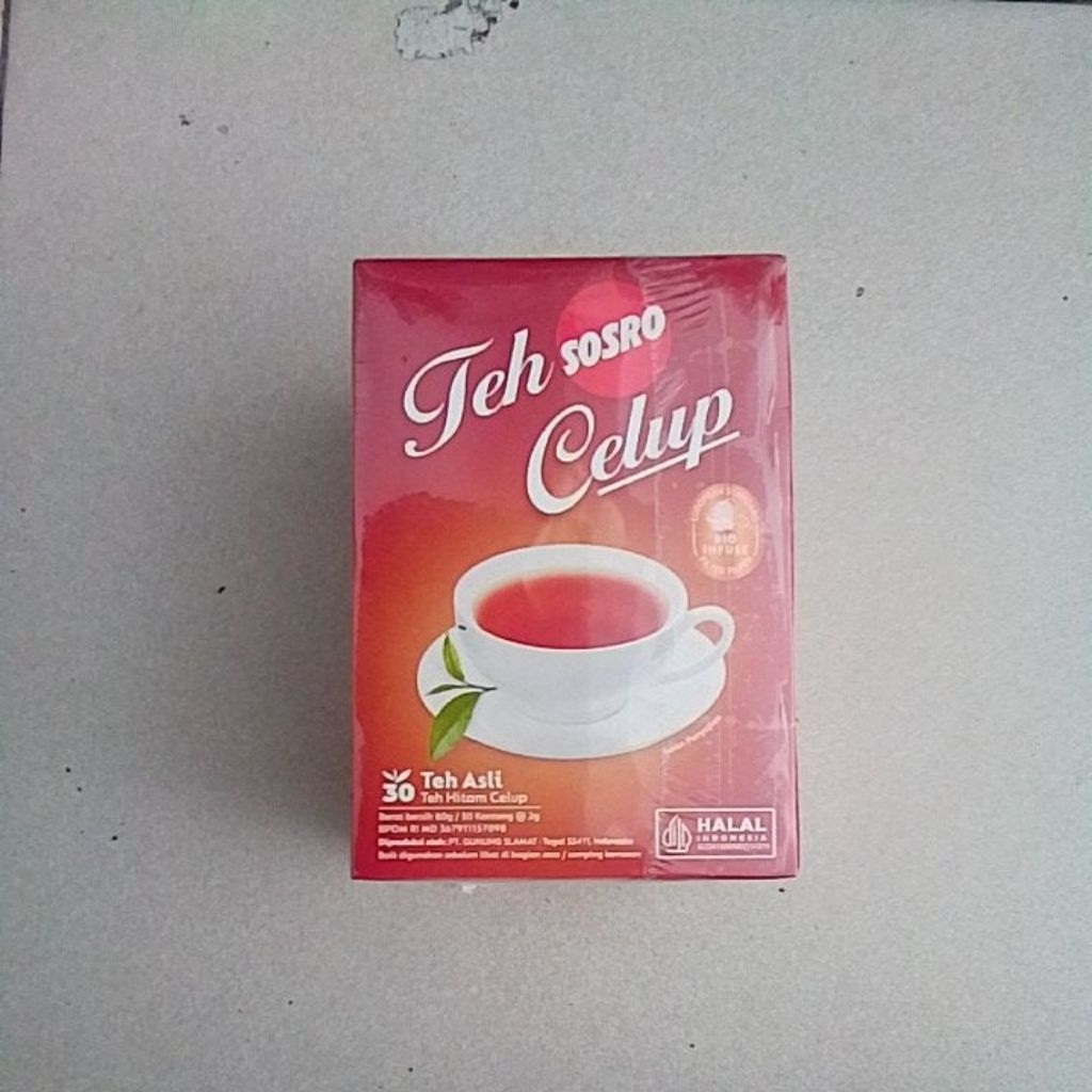 

Teh Sosro celup kotak isi 30