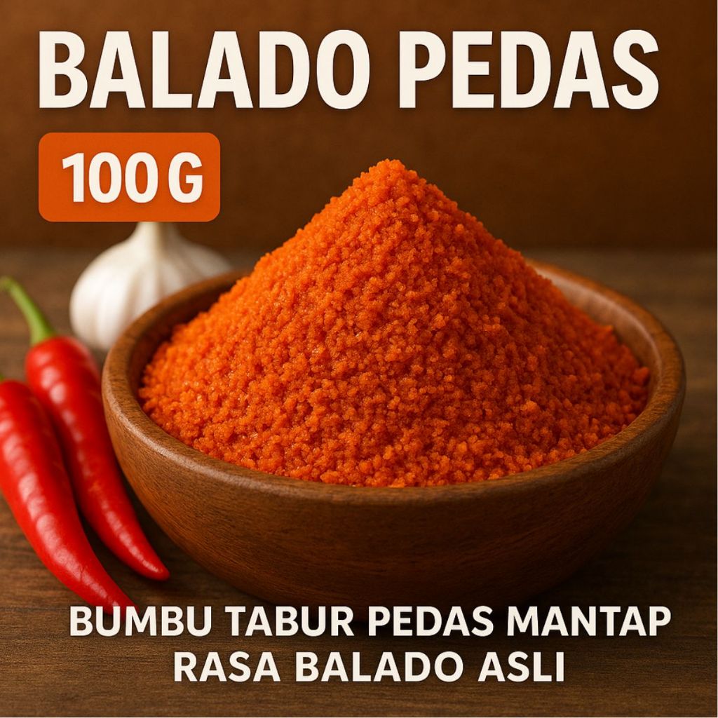 

Bumbu Tabur Pedas Mantap Rasa Balado Asli 100g