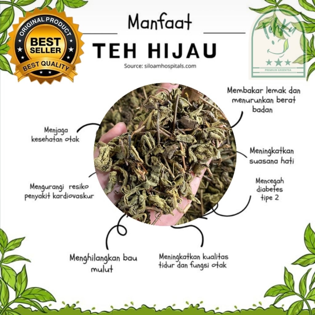 

Teh hijau taraju acd tanpa campuran original kiloan 1 kg