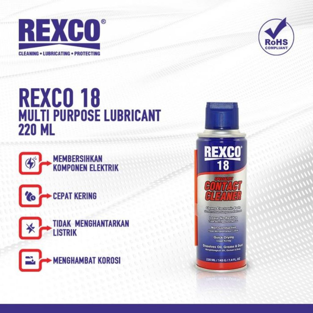 REXCO18 SPECIALIST CONTACT CLEANER SPRAY 220ml 220 ml REXCO18 