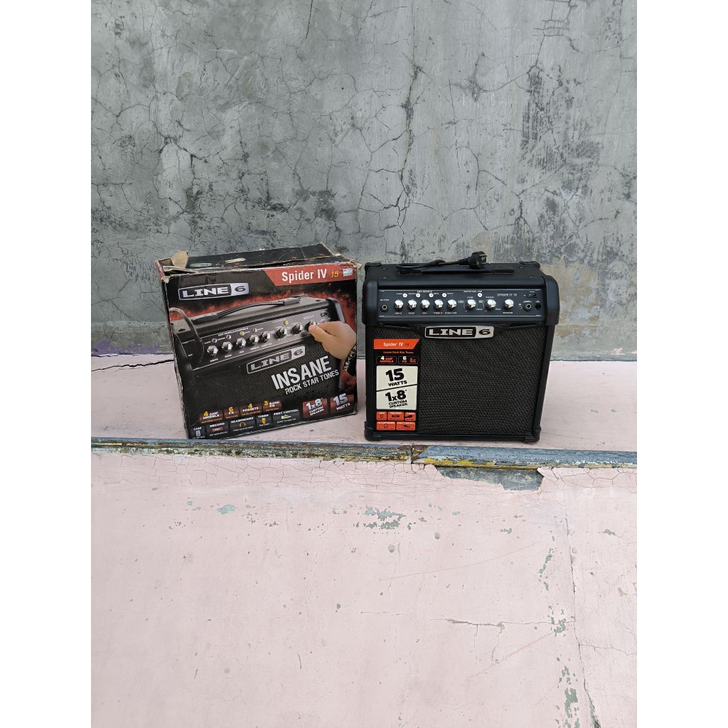 Ampli Line 6 Spider IV with Box 15 W bekas preloved