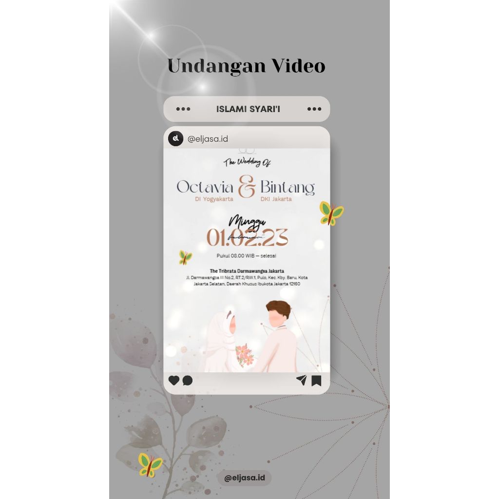 Undangan Pernikahan Syari Video HD 3D