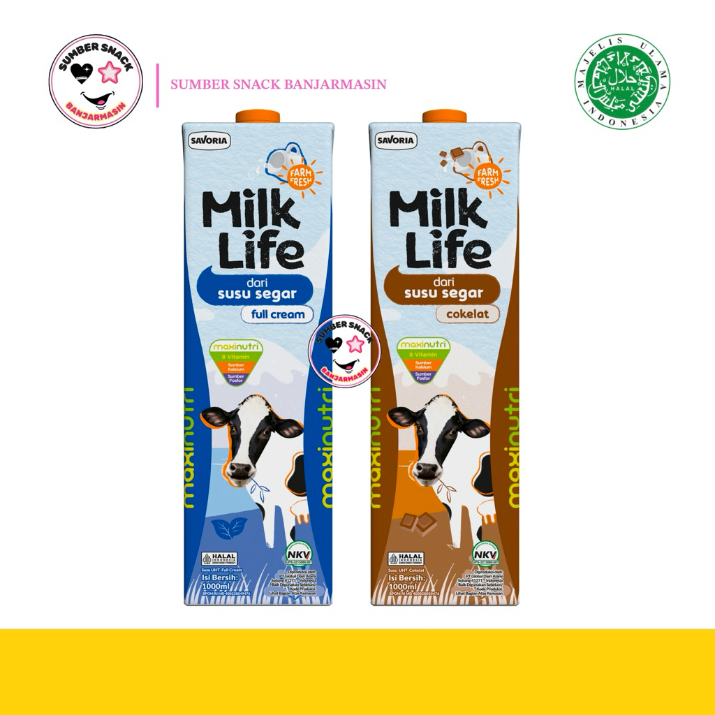 

Milk Life Susu UHT (1L) (2 Varian Rasa)