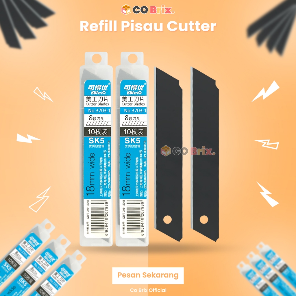 

Isi Cutter Refill Wide 18mm Hitam