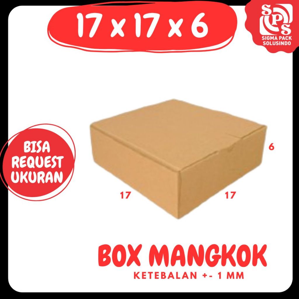 

Kardus Mangkok 17x17x6 LD Eflute Packing Souvenir Box Mangkok Box Hampers Kado Dus Kardus Zigma Pack