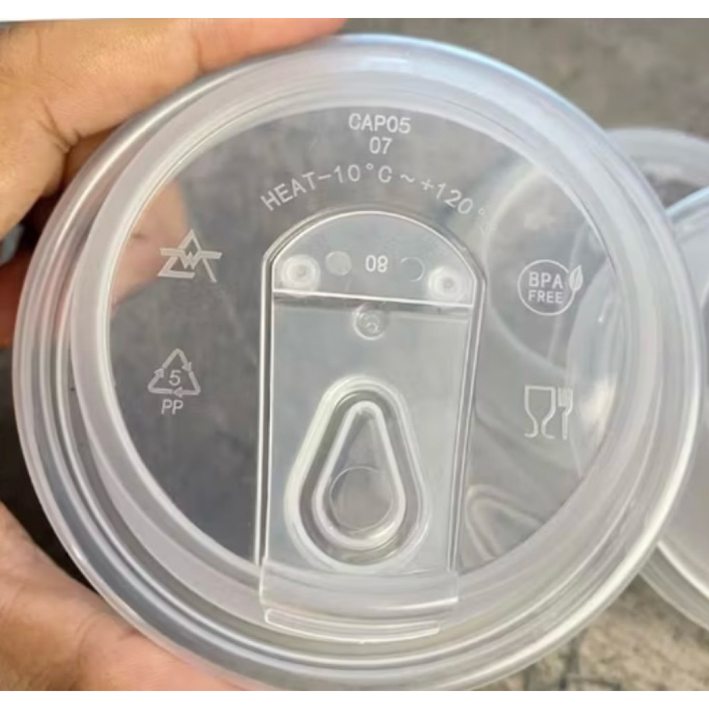 Premium Tutup Cup / Lid Injection Flip Frosted Wingoh