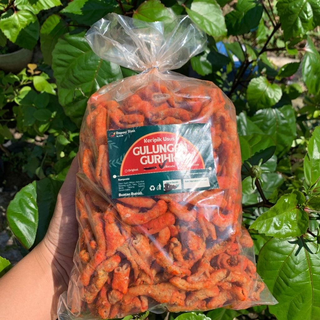 

ISVB - 500 Gr Kripik Usus Balado | Gulungan Gurihku | Crispy | Gurih Renyah | Kripik Usus Ayam | Pedas Manis