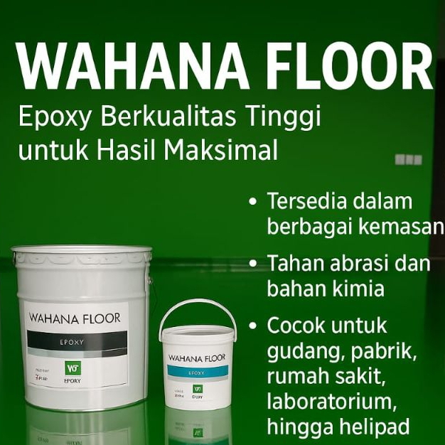 Epoxy coate WF 131 Wahana Floor cat epoxy lantai ukuran 5 kg
