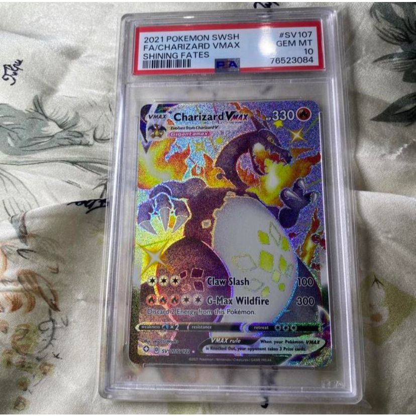 Kartu Pokemon EN English SWSH Shining Fates Charizard VMax SSR PSA 10
