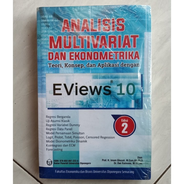 ANALISIS MULTIVARIAT DAN EKONOMETRIKA EVIEWS 10 EDISI 2 IMAM GHOZALI
