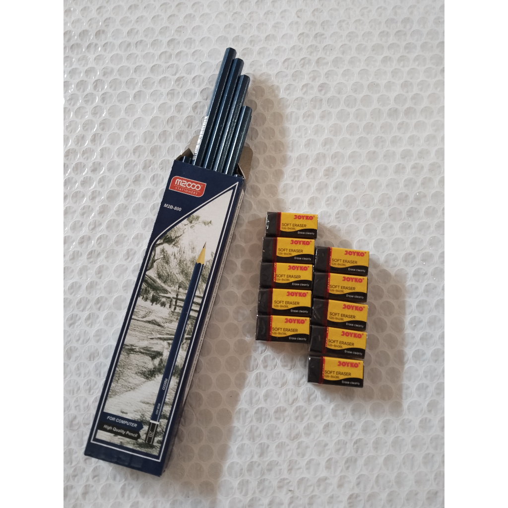 

TERMURAH PAKET HEMAT PENSIL M2000 1 PACK [12PCS] + PENGHAPUS JOYKO 10 PCS