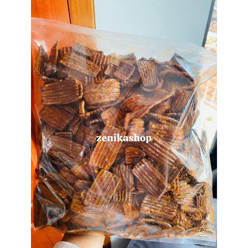 

seblak kerupuk jengkol asbes 1kg pedas daun jeruk