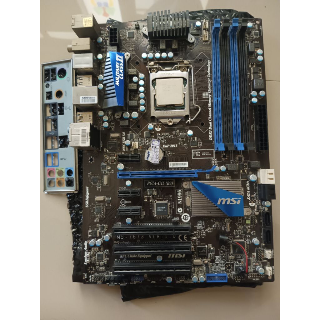 MOTHERBOARD PAKETAN | MSI P67A-C45(B3) LGA 1155 + i3 2100