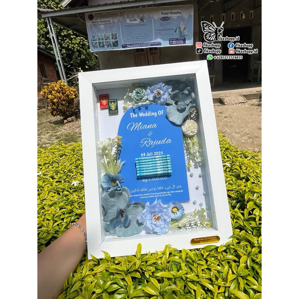 BINGKAI HANTARAN/MAHAR PERNIKAHAN AKRILIK