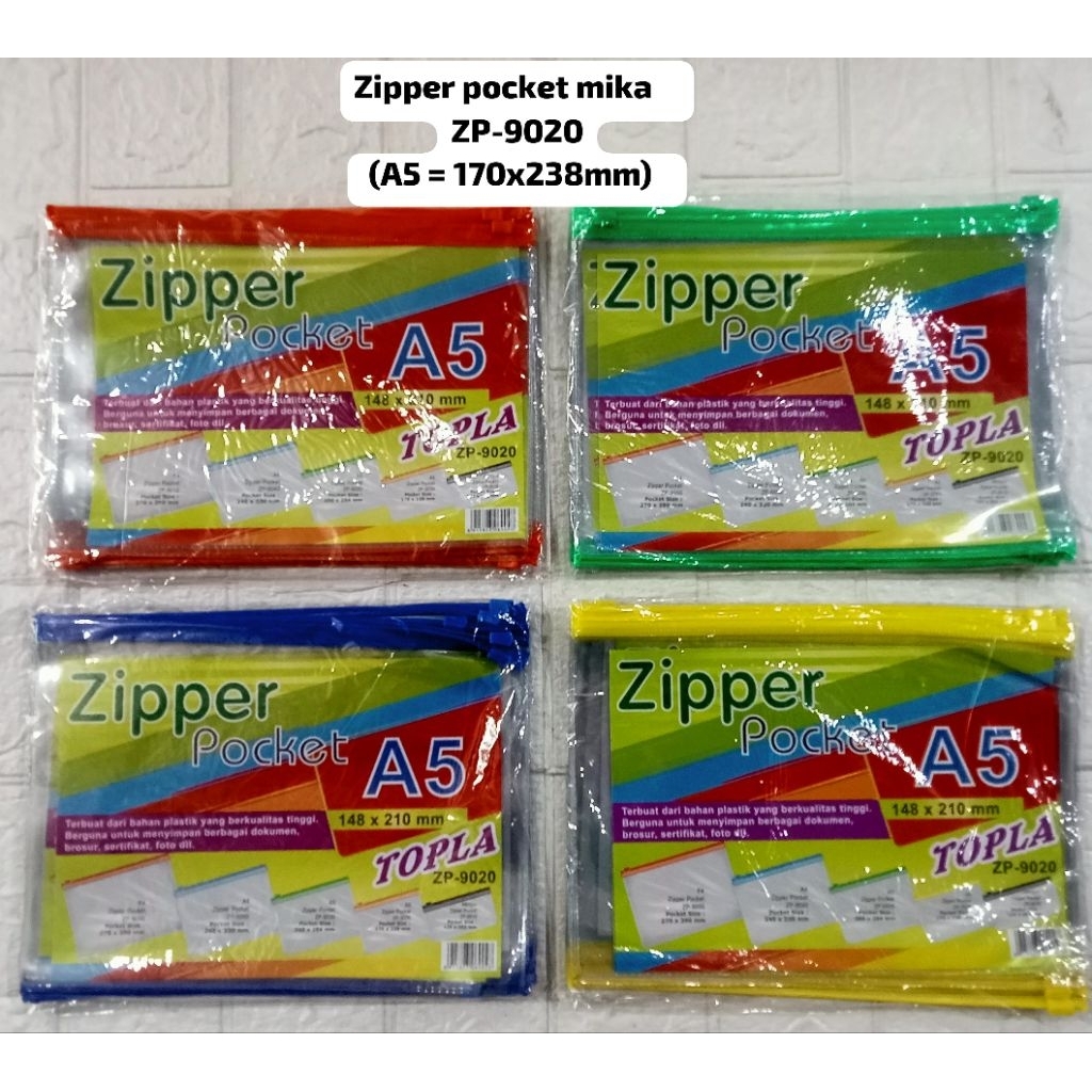 

map zipper pocket A5 perlusin ✓ MMK